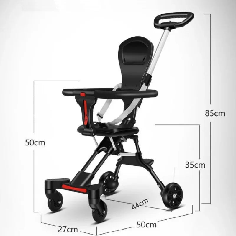 IMBABY Baby Stroller Portable And Foldable Two-way Seat, Suitable For All Seasons Safe Travel For Newborns Lightweight Travel